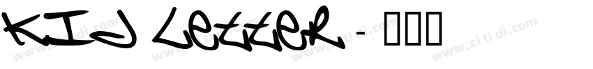 Kid letter字体转换